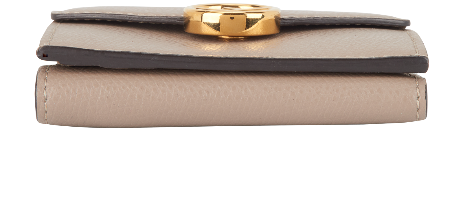 Fendi F Micro Tri-Fold Wallet, &pound;275, Accessories, Taupe, Leather, Top view